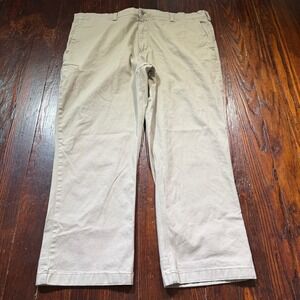 Duluth Trading Pants Mens 44x30 Beige Flex Ballroom Khakis Stretch Workwear